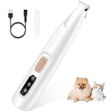Tolesum Haustierhaarschneider mit LED Licht, USB Wiederaufladbar Pfotentrimmer Für Hunde, Paw Trim Pro, Leise Wasserdicht Hundepfoten Trimmer Für Hunde, Katzen, Pfoten, Ohren, Gesicht, Körp, Pfoten
