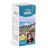 NieKilig Katzennetz für Balkon ohne Bohren, 8x3m Katzengitter Fenster, Transparentes Katzenschutznetz für Katzen zur Sicherung von Balkon, Terrassen, Fenstern, Dachluken, Türen